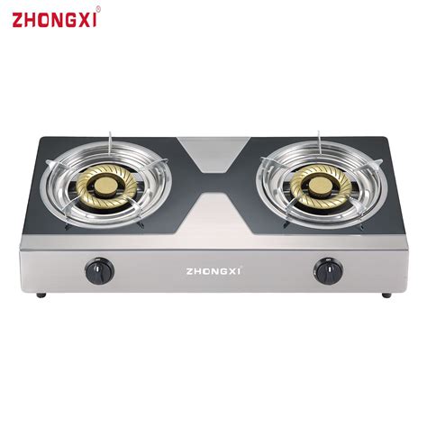 stainless steel double burner gas stove price